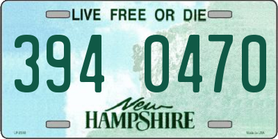 NH license plate 3940470