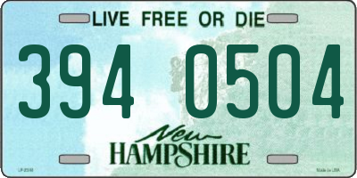 NH license plate 3940504