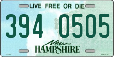 NH license plate 3940505