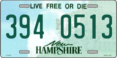 NH license plate 3940513