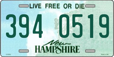 NH license plate 3940519