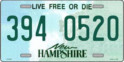 NH license plate 3940520