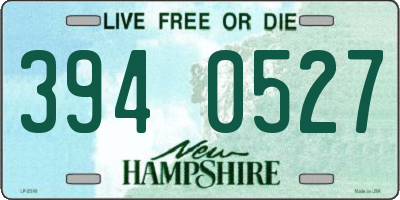 NH license plate 3940527