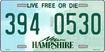 NH license plate 3940530