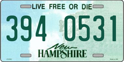 NH license plate 3940531