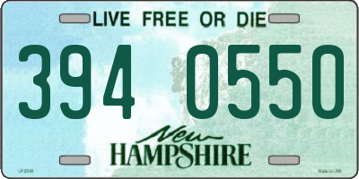 NH license plate 3940550