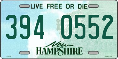 NH license plate 3940552