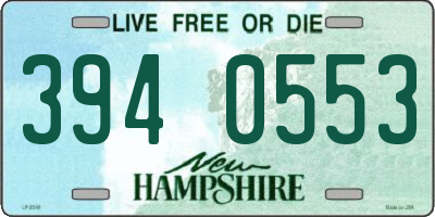 NH license plate 3940553