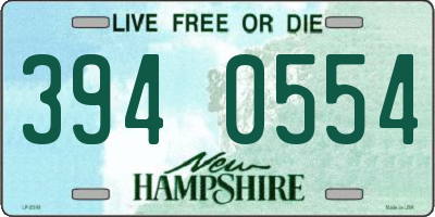 NH license plate 3940554