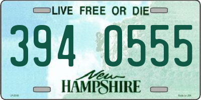 NH license plate 3940555