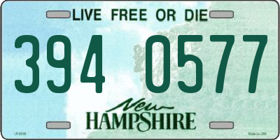 NH license plate 3940577