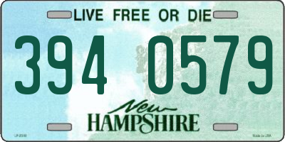NH license plate 3940579