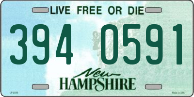 NH license plate 3940591