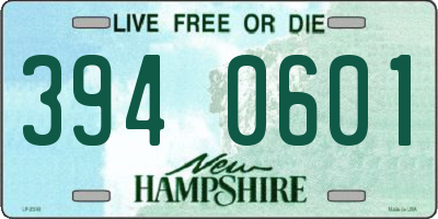 NH license plate 3940601