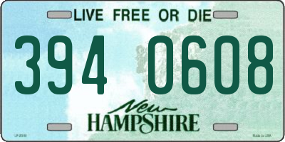 NH license plate 3940608