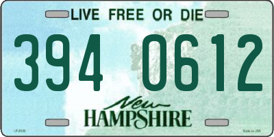NH license plate 3940612