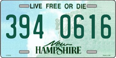NH license plate 3940616