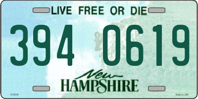 NH license plate 3940619