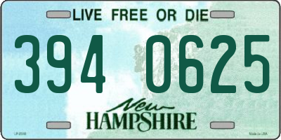 NH license plate 3940625