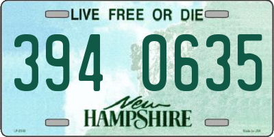 NH license plate 3940635