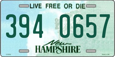 NH license plate 3940657