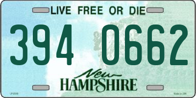 NH license plate 3940662