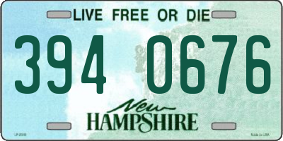 NH license plate 3940676