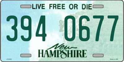 NH license plate 3940677