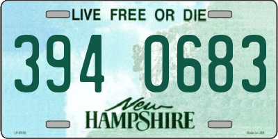 NH license plate 3940683