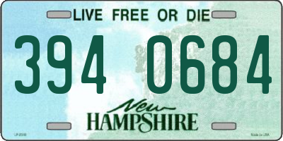 NH license plate 3940684