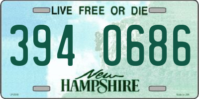 NH license plate 3940686