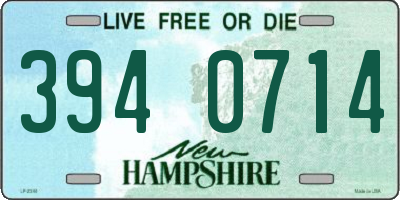 NH license plate 3940714