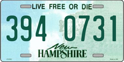 NH license plate 3940731