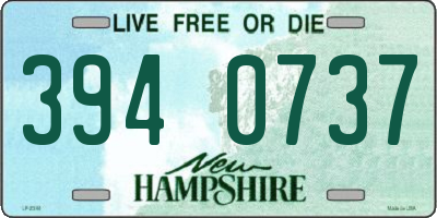 NH license plate 3940737
