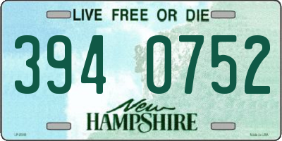 NH license plate 3940752