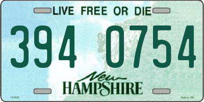 NH license plate 3940754