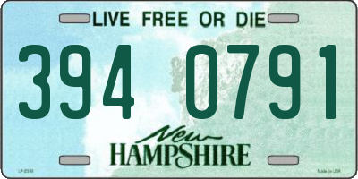 NH license plate 3940791