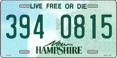 NH license plate 3940815