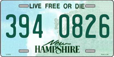 NH license plate 3940826