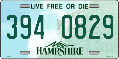 NH license plate 3940829