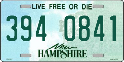 NH license plate 3940841