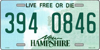 NH license plate 3940846