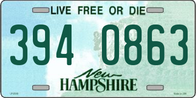 NH license plate 3940863