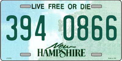 NH license plate 3940866