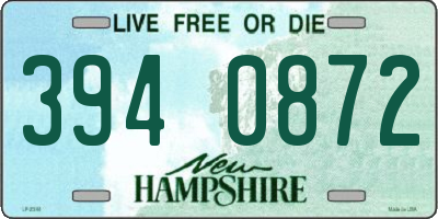 NH license plate 3940872