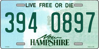 NH license plate 3940897
