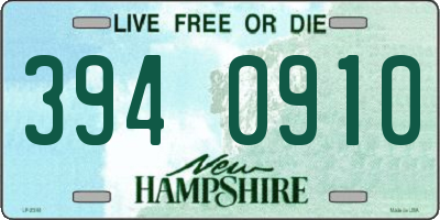 NH license plate 3940910