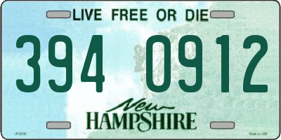 NH license plate 3940912