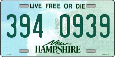 NH license plate 3940939