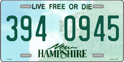 NH license plate 3940945